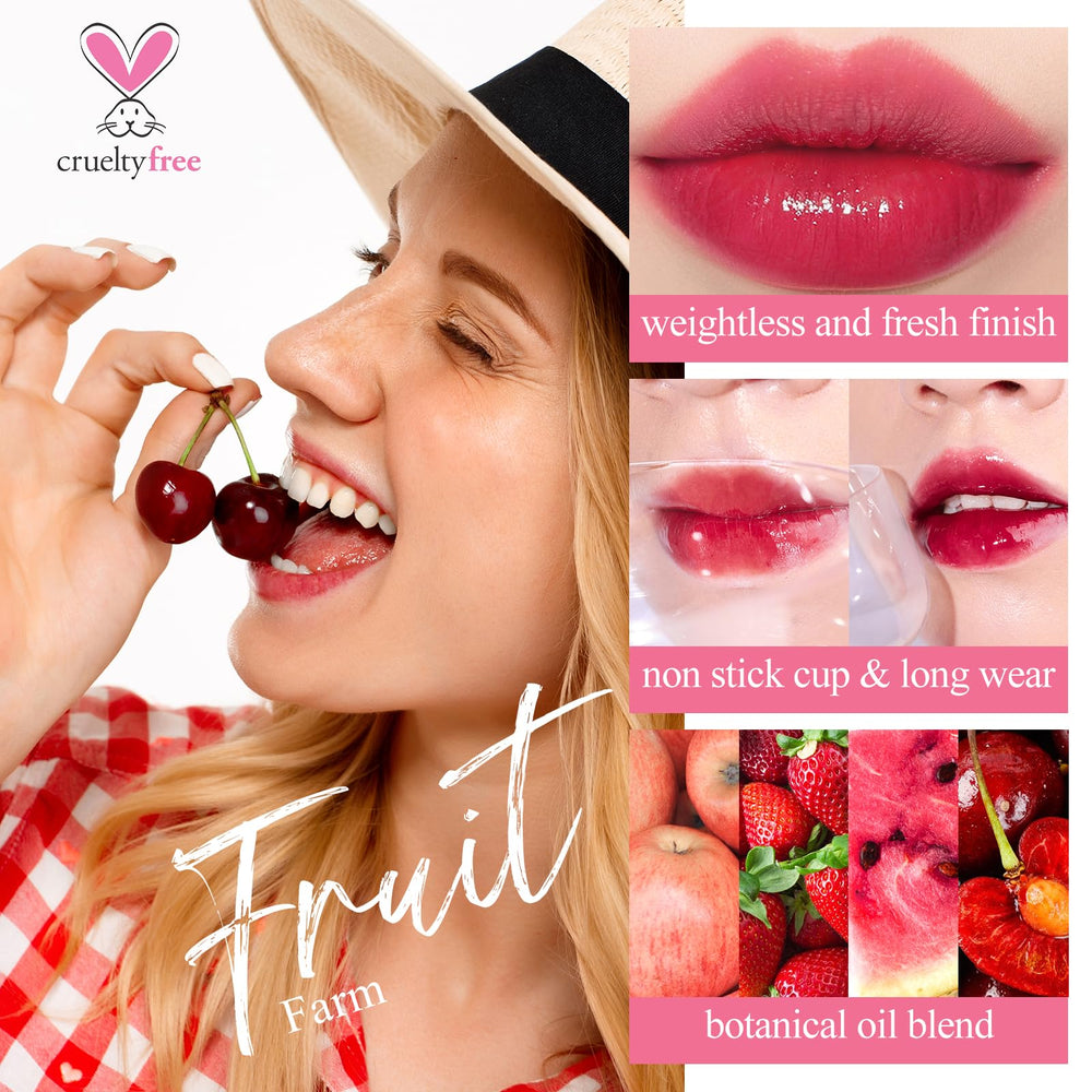 bayfree Lip Tint Stain Set tubes close-up highlights creamy texture for easy application