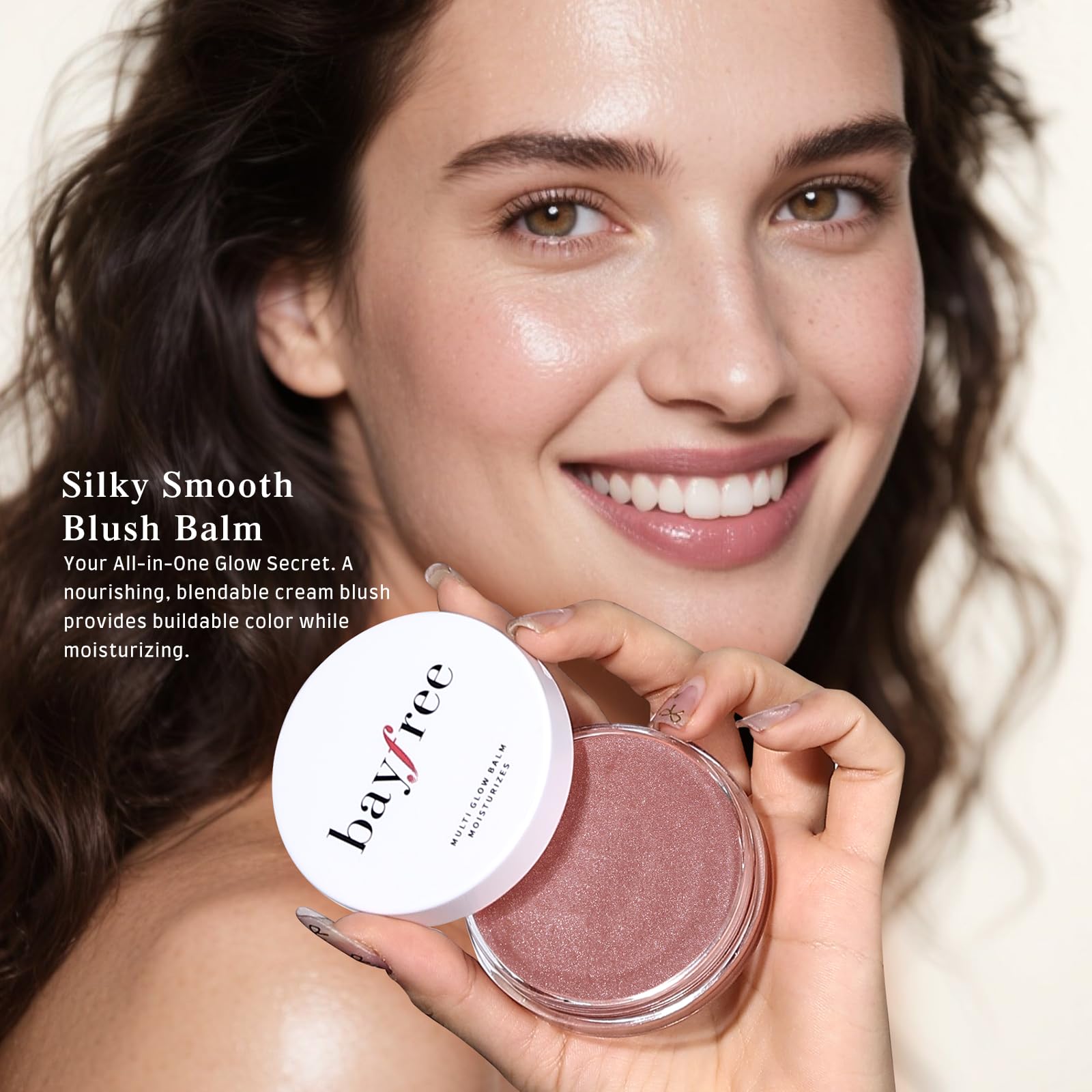 bayfree Multi Glow Balm radiant finish on skin creates luminous, healthy-looking complexion