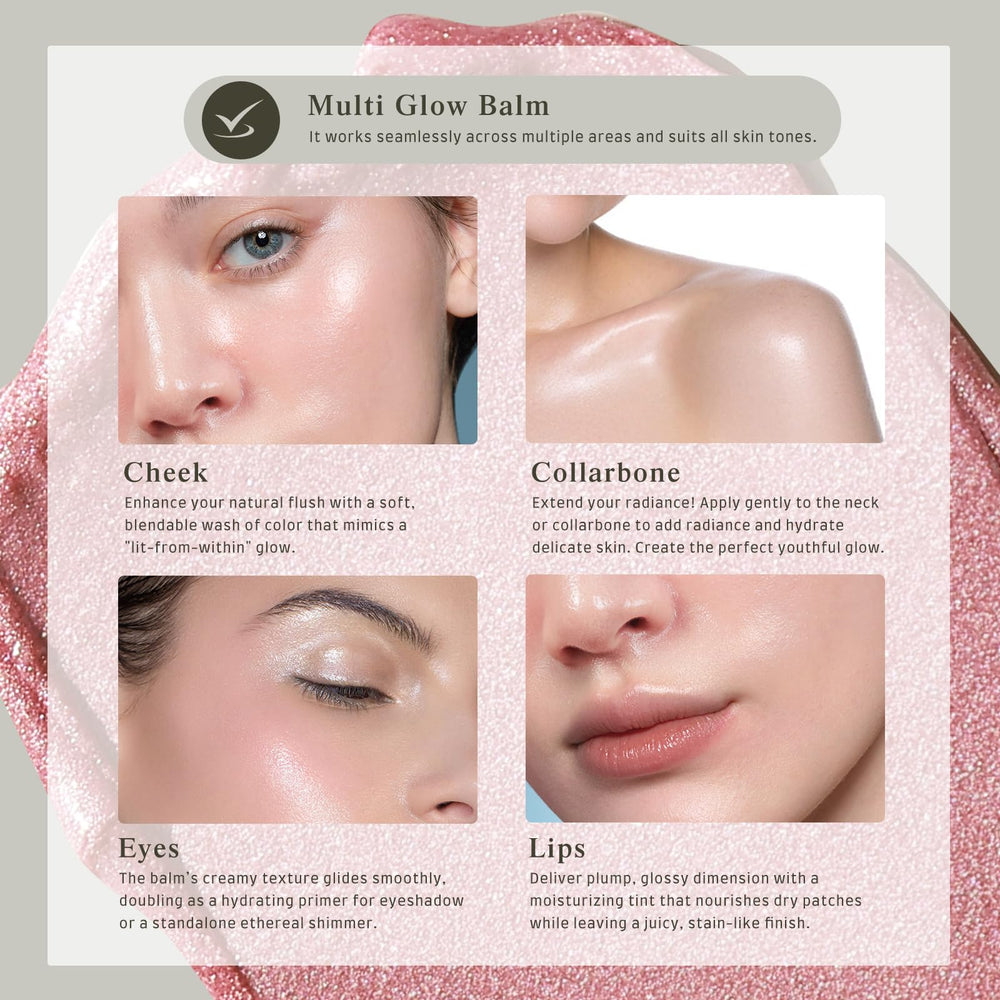 Bayfree Multi Glow Balm satin finish on skin delivers natural radiance