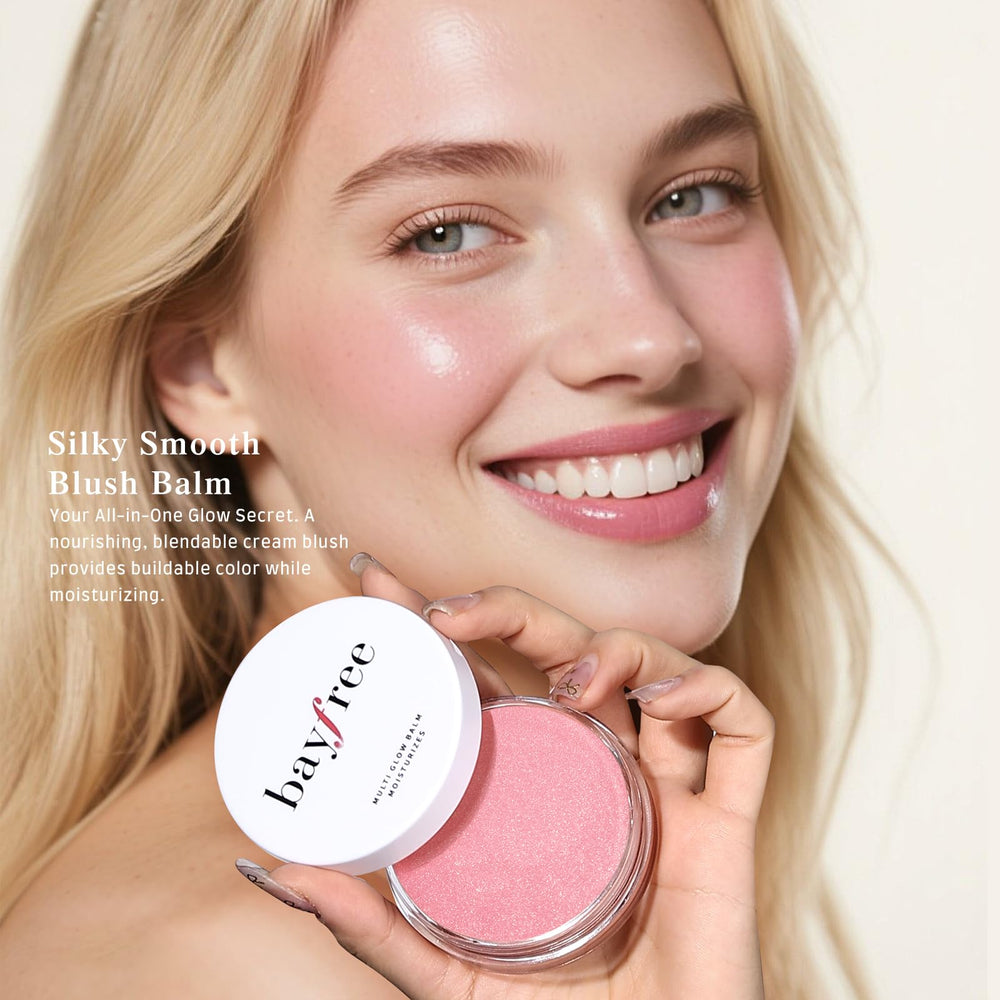 bayfree Multi Glow Balm shea castor olive benefits highlighted