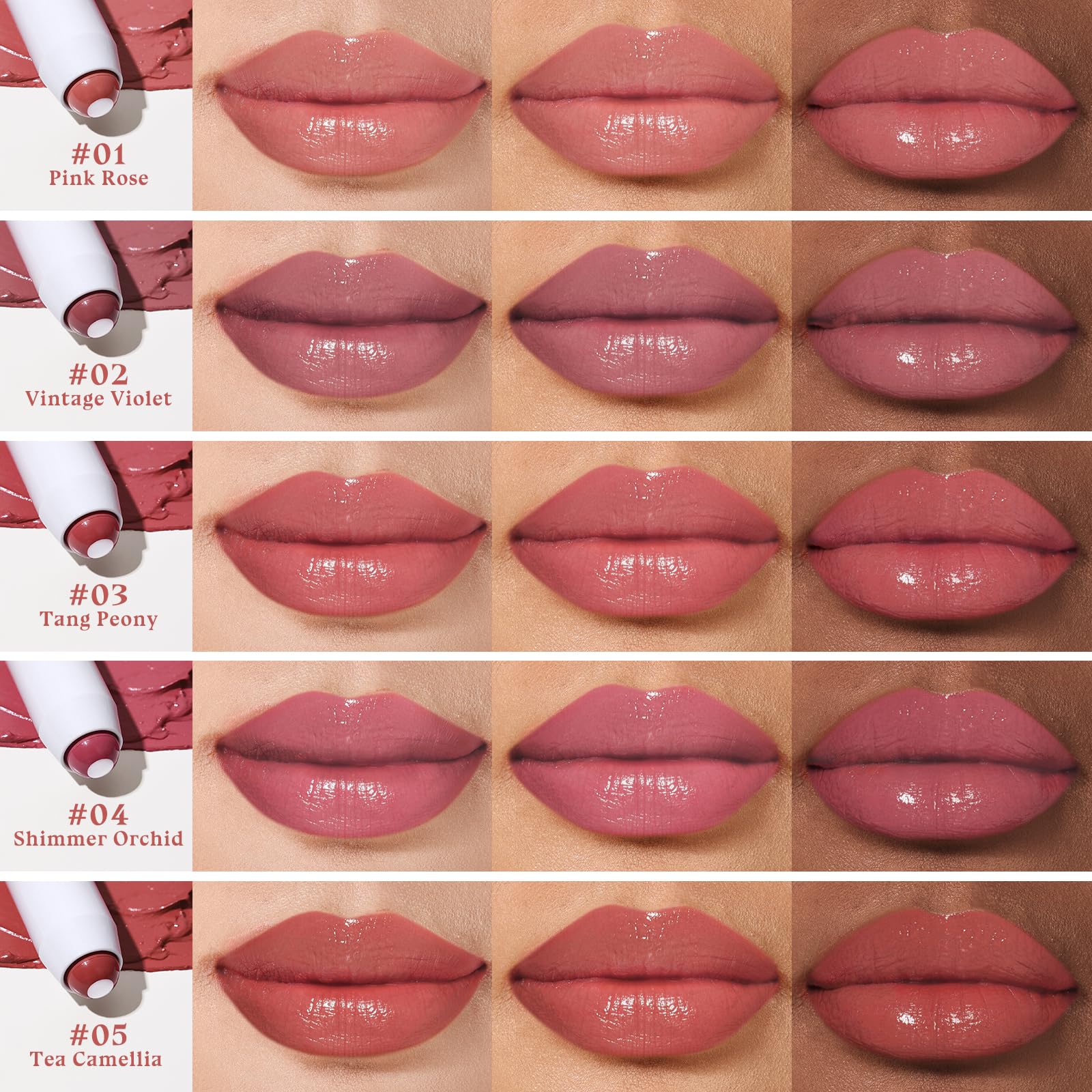 bayfree tinted lip balm plumper glossy finish highlights a rich reflective lip look