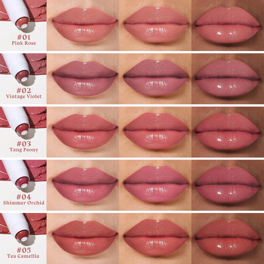 bayfree tinted lip balm plumper glossy finish highlights a rich reflective lip look