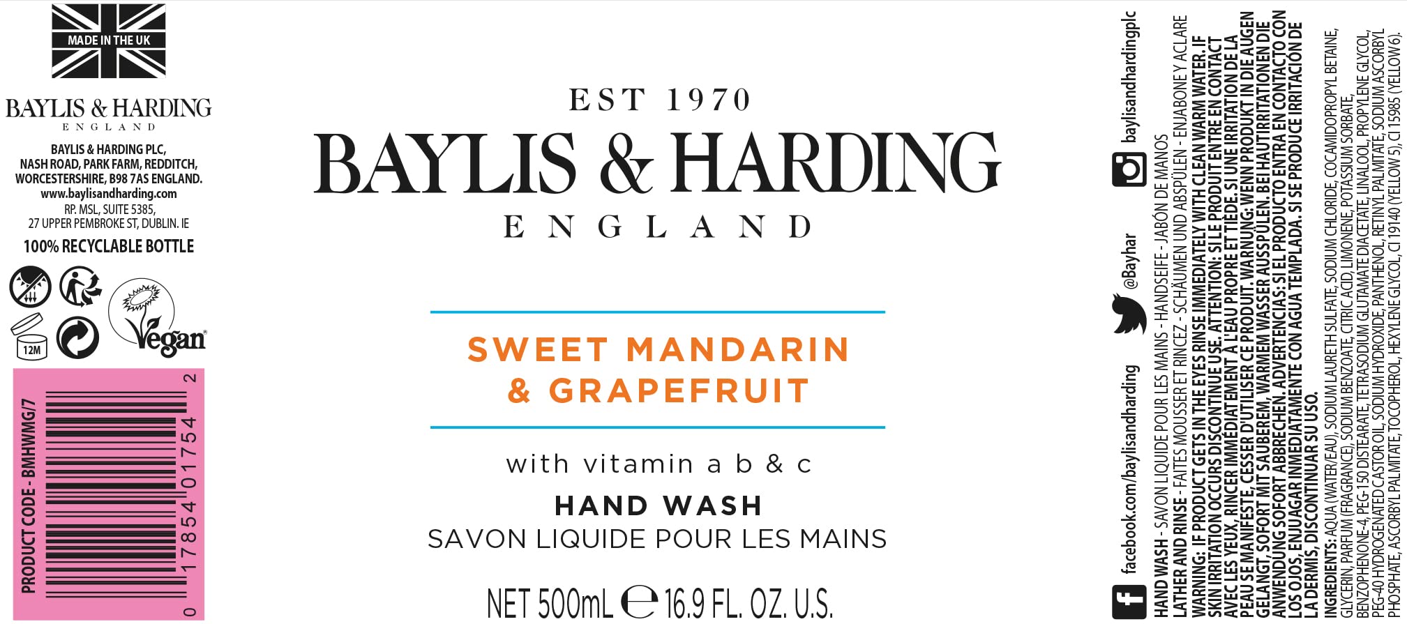 98% naturally derived ingredients highlight gentle cleansing and skin-friendly care.