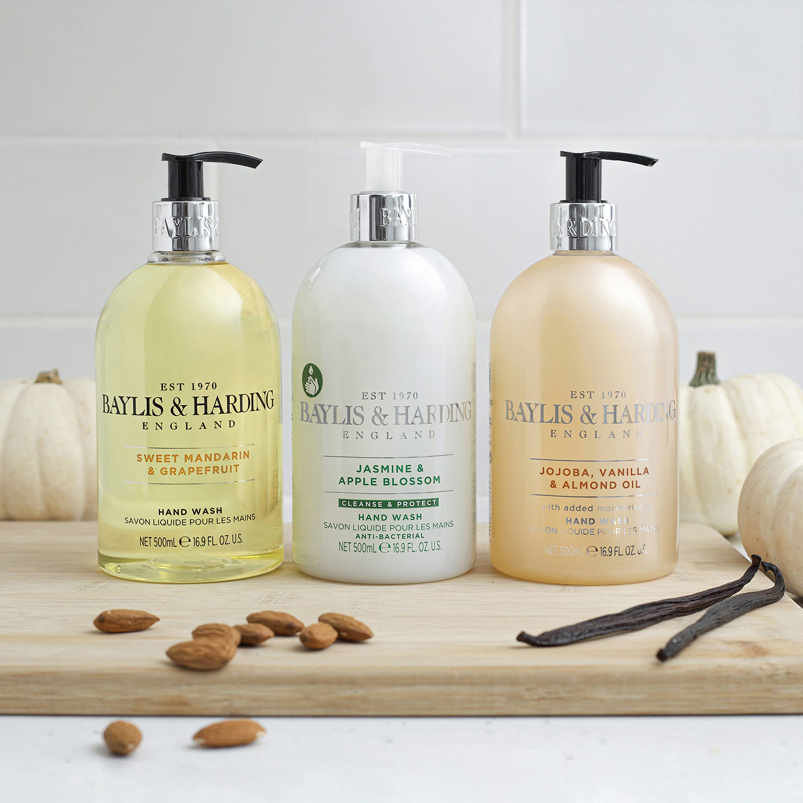 Baylis & Harding vegan-friendly, cruelty-free label on packaging.