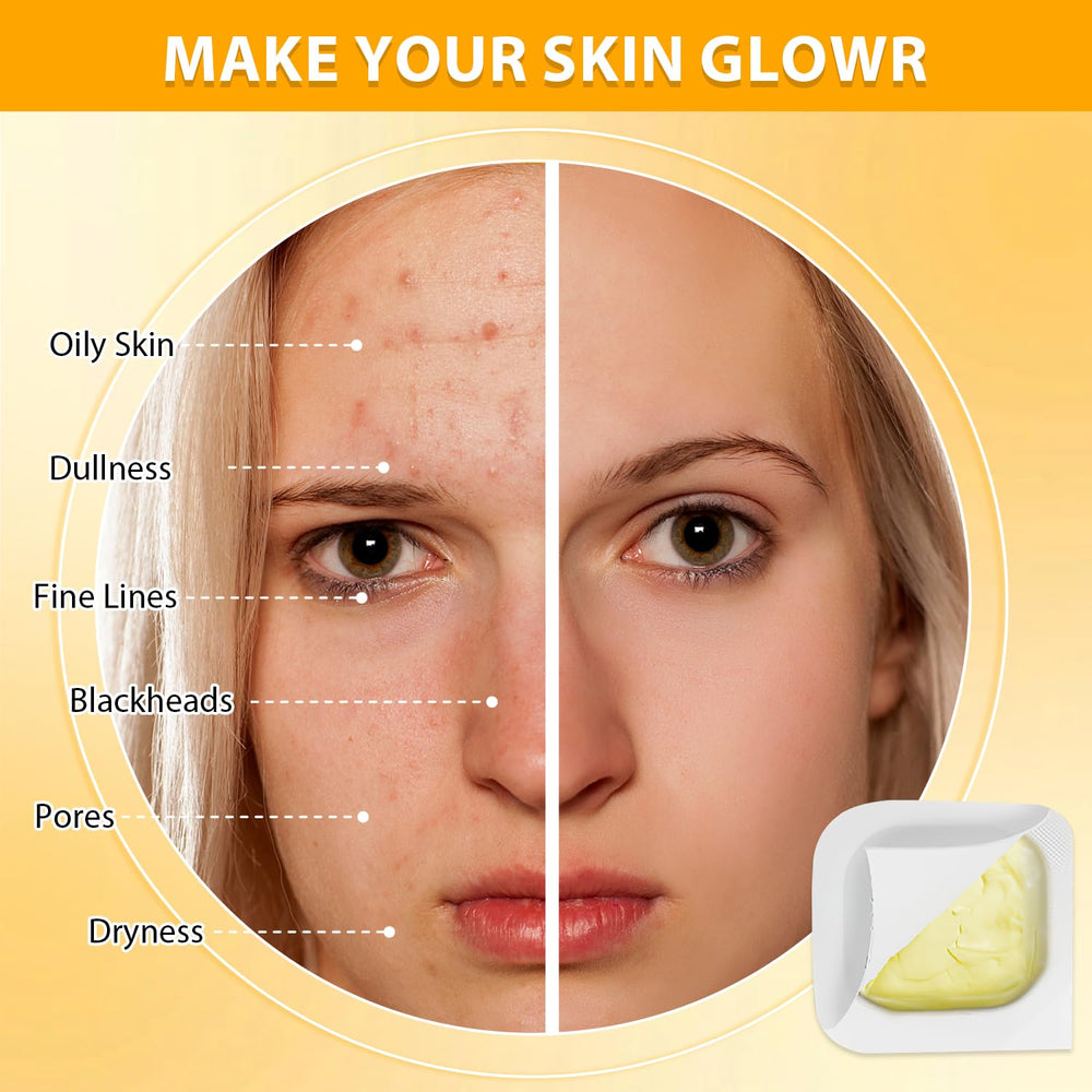 Baysea Zombie Mask clay dries on skin hinting at tightening and glow.