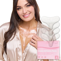 Bayside chest wrinkle pads packaging – skin-safe, reusable silicone pads.