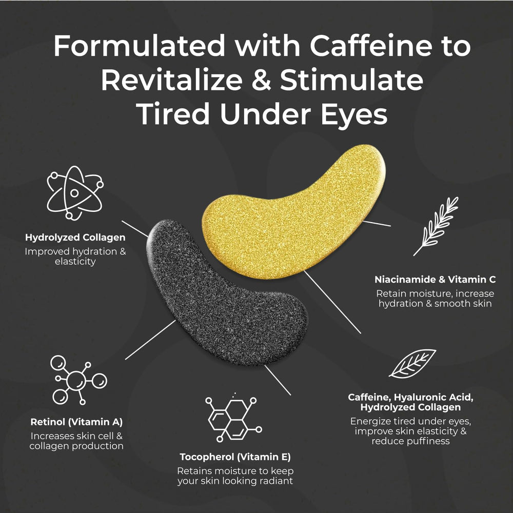 Bayside night-time formula eye patches with retinol and hyaluronic acid for recovery.