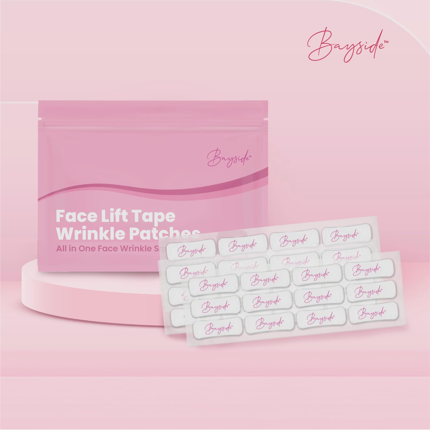 Bayside Face Lift Tape packaging highlights a 192-count value kit.