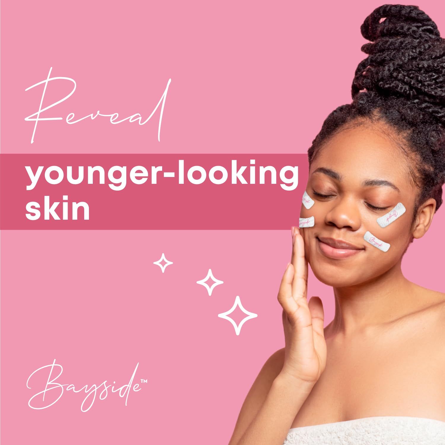 Bayside Face Lift Tape uses a skin-friendly adhesive for daily wear.