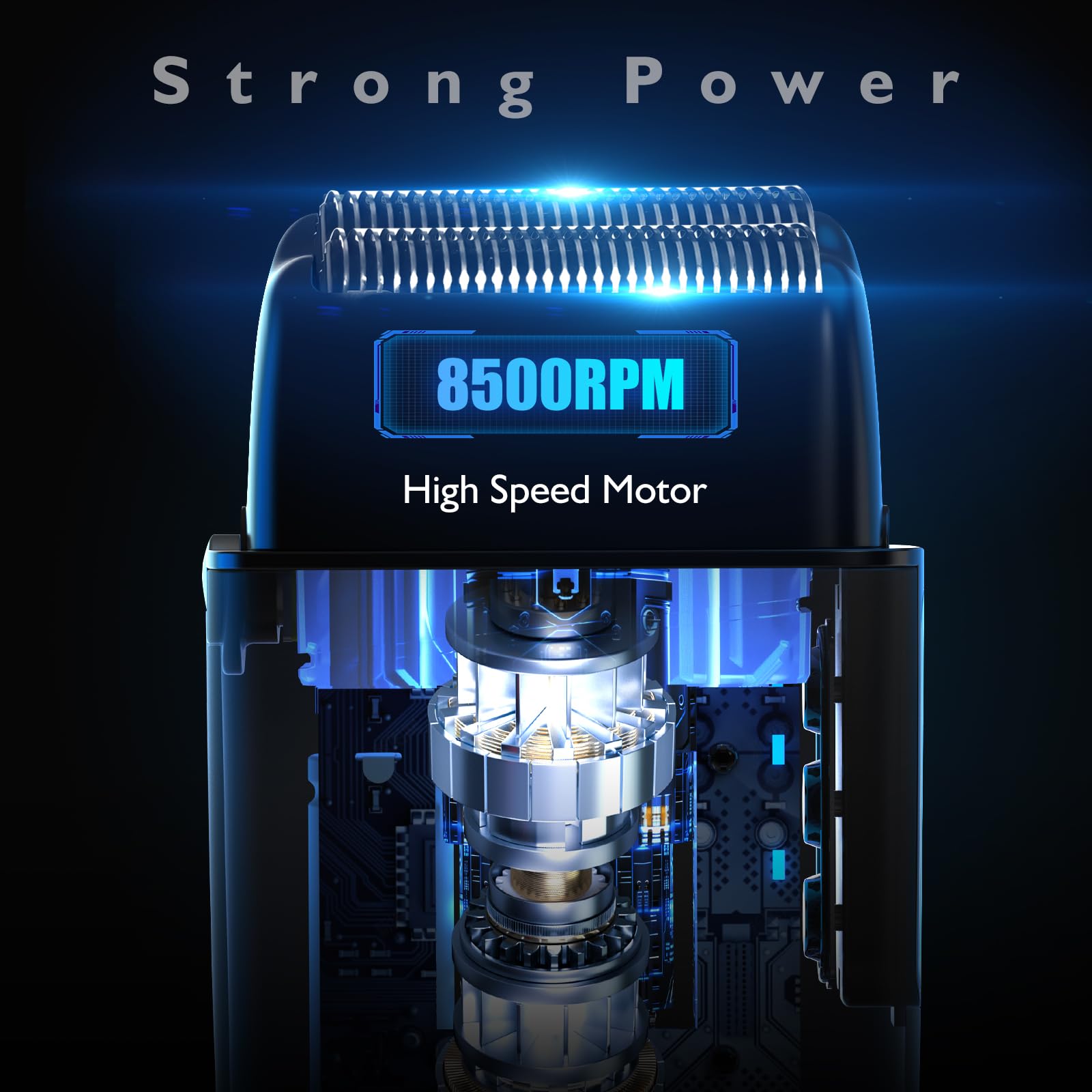 Bazivve shaver 8500 RPM motor delivers efficient trimming