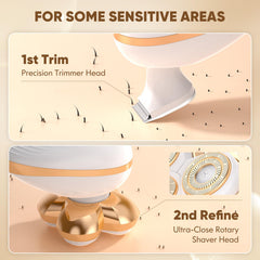 Bazivve IPX7 wet and dry shave enables convenient routines.