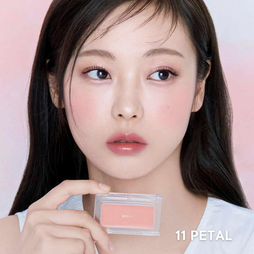 BBIA Downy Lavender blush color swatch emphasizes natural tone suitable for fair to deep skin.