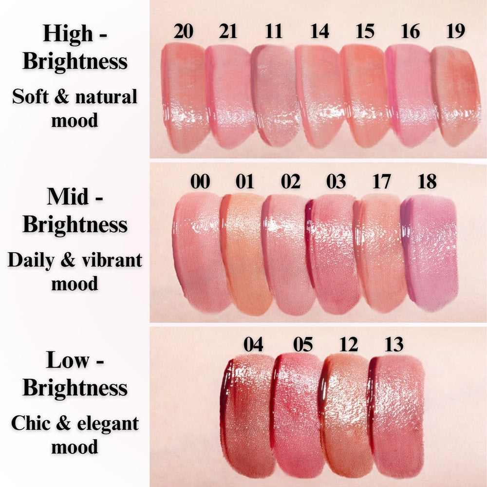 BBIA Glow Tint lip closeup plump look suggests youthful, fuller-looking lips without heaviness.