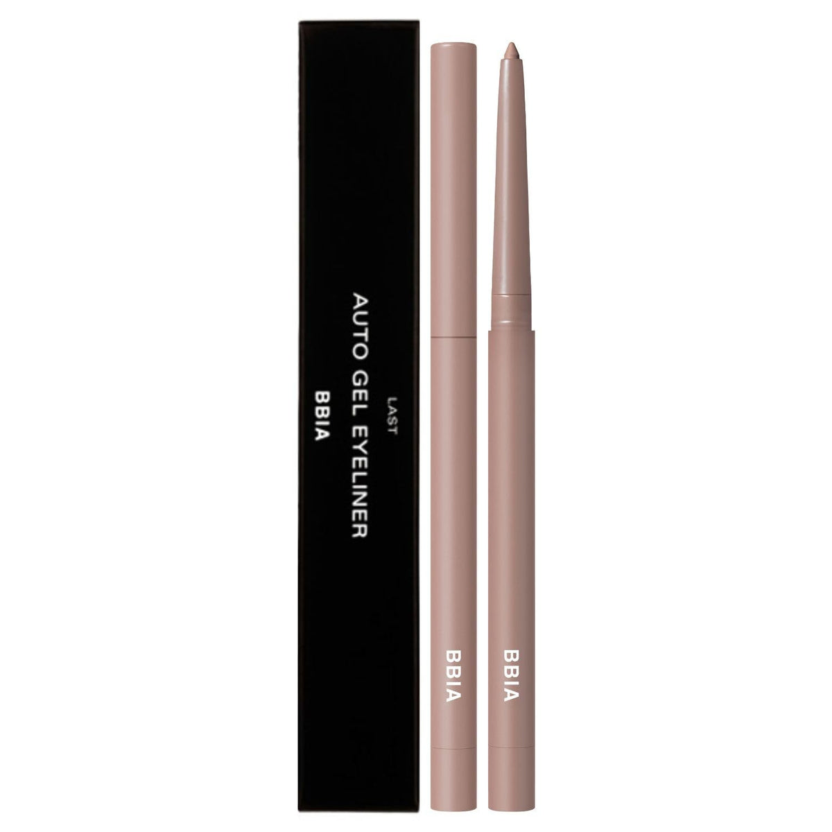 BBIA Last Auto Gel Eyeliner 14 Almond Beige swatches show versatile color range for looks