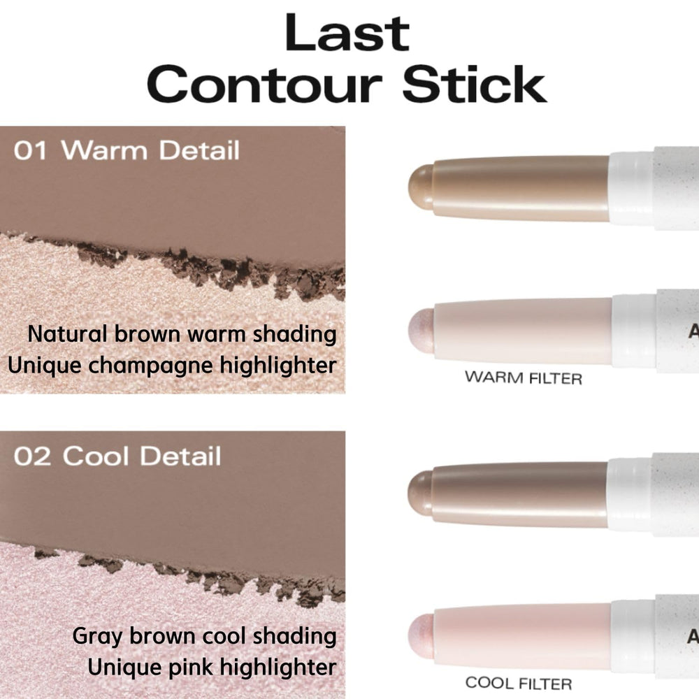 BBIA Last Contour Stick contour side swatch for sculpted cheek definition