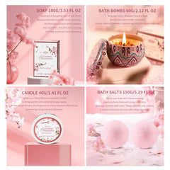 BBlove Japanese Cherry Blossom bath salts for relaxing, aromatic soaks
