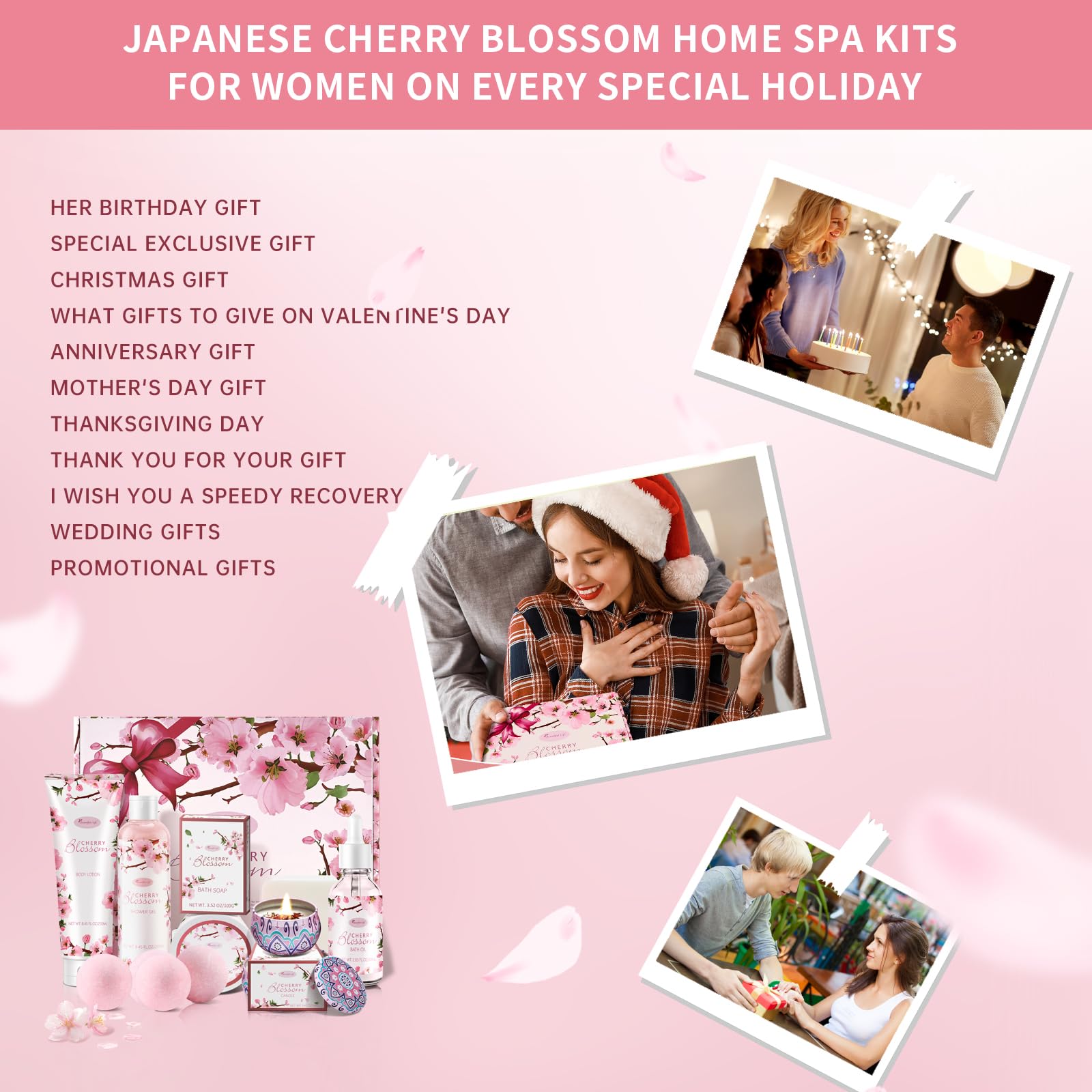 BBlove Japanese Cherry Blossom gift box presenting a luxurious spa experience