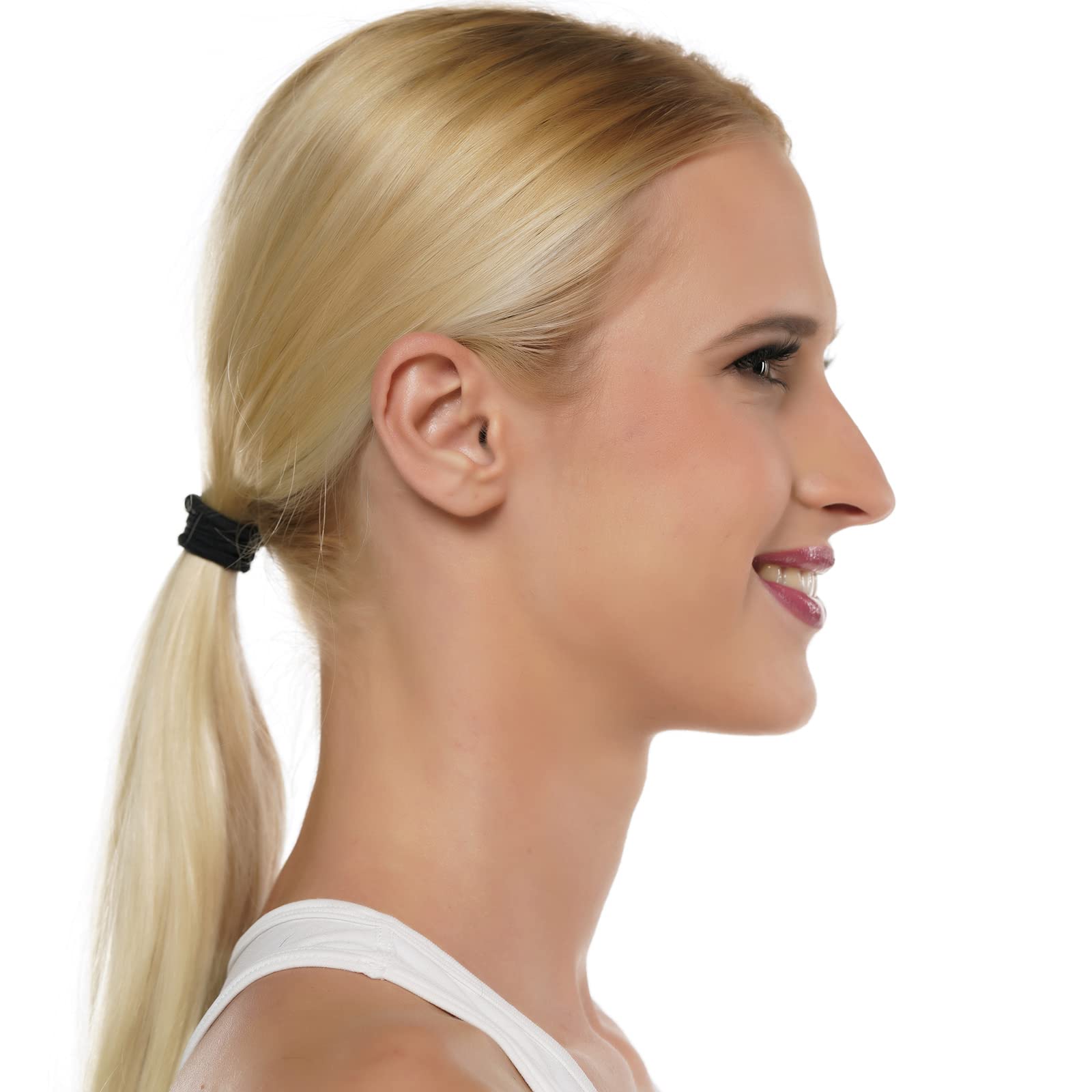 BBPOOL hair ties on different hair types demonstrating versatile daily wear.
