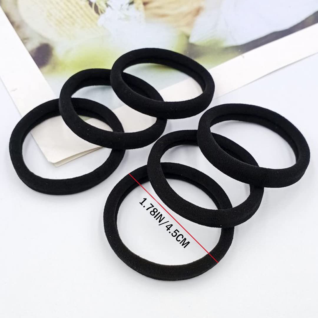 BBPOOL seamless cotton hair ties closeup highlights soft texture and damage-free hold.