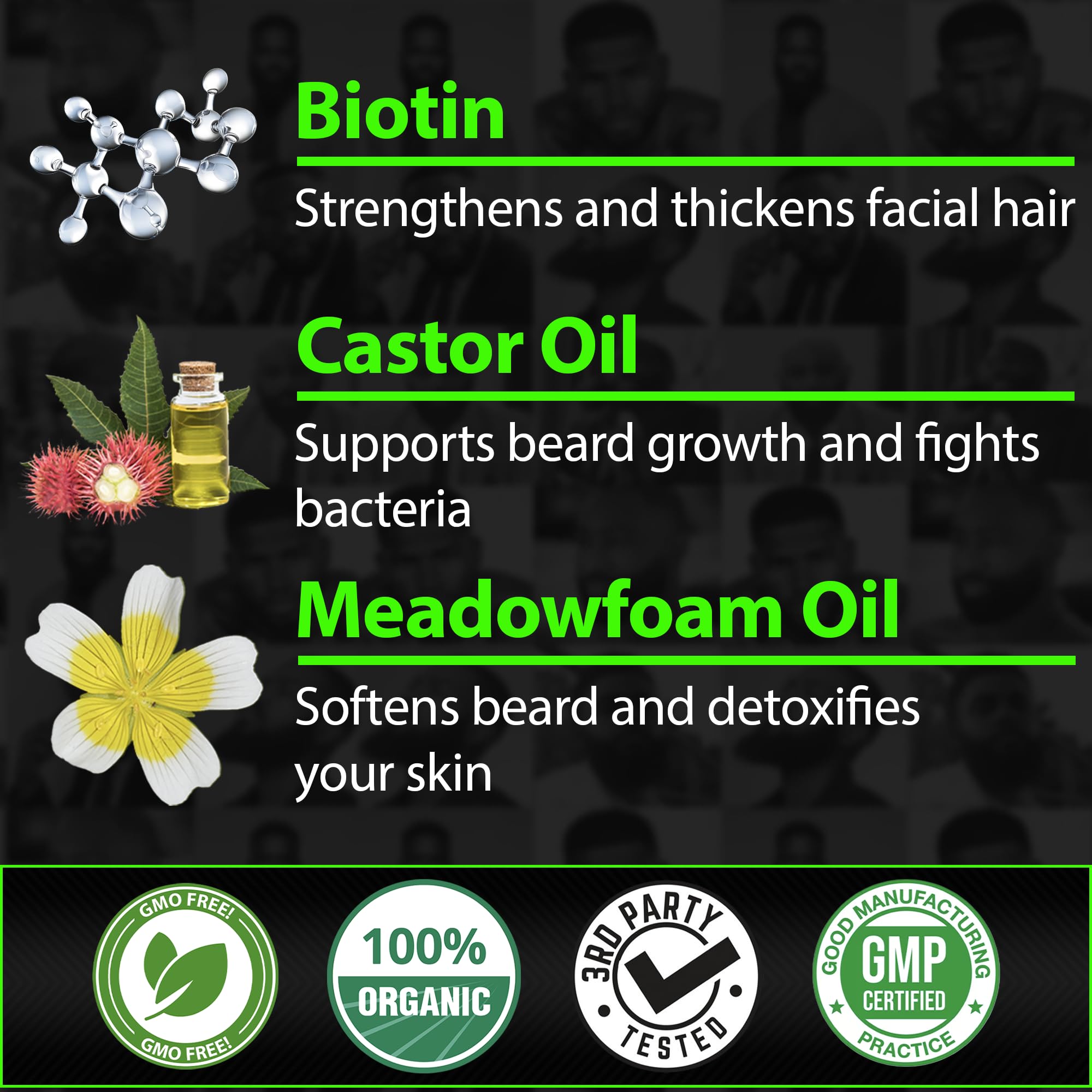 BBS Best Beard Stuff balm softens coarse hairs for easier styling.