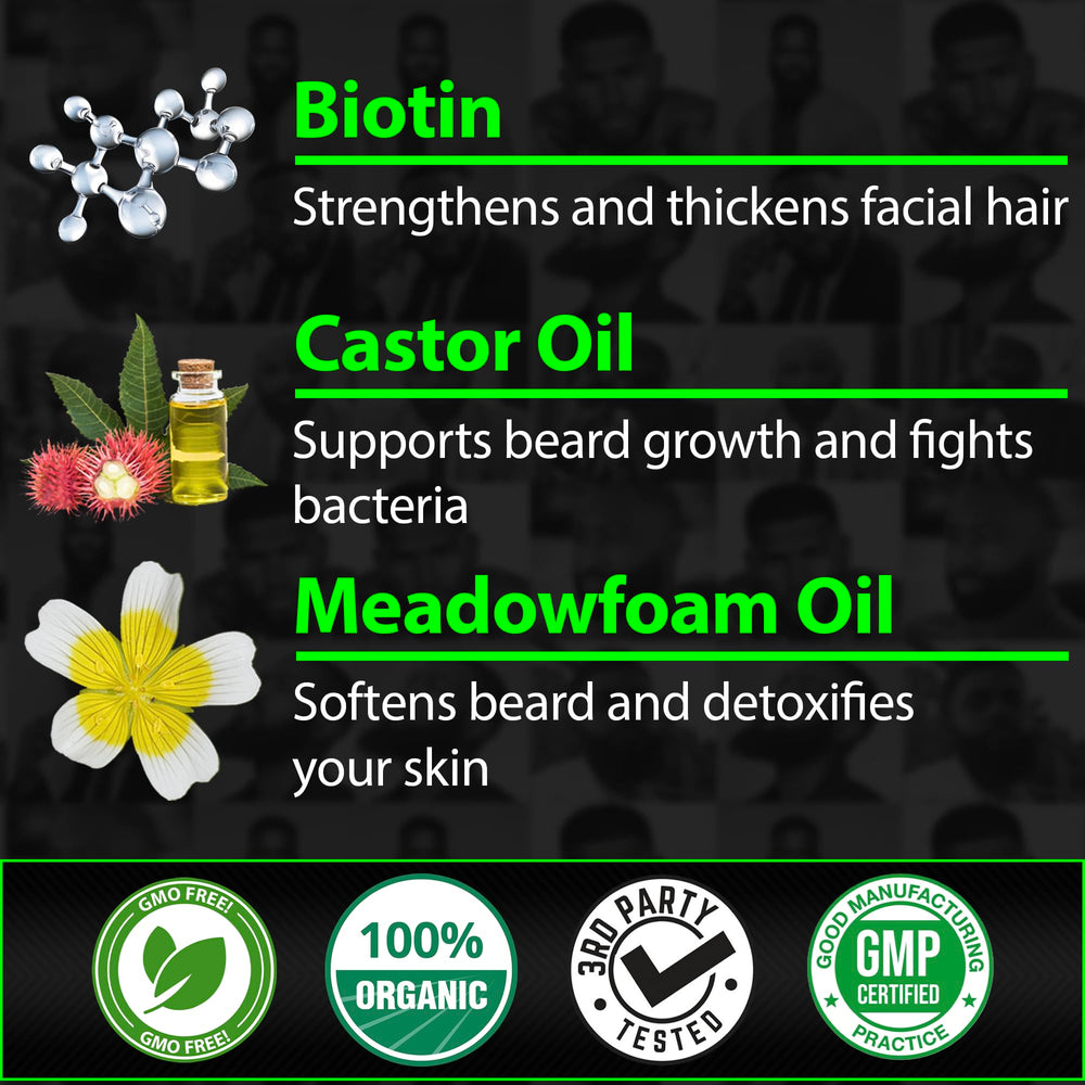 BBS Best Beard Stuff balm softens coarse hairs for easier styling.