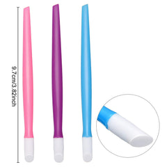 BBTO empujador de cutícula silicona colores brillantes para distinguir tareas de manicura.