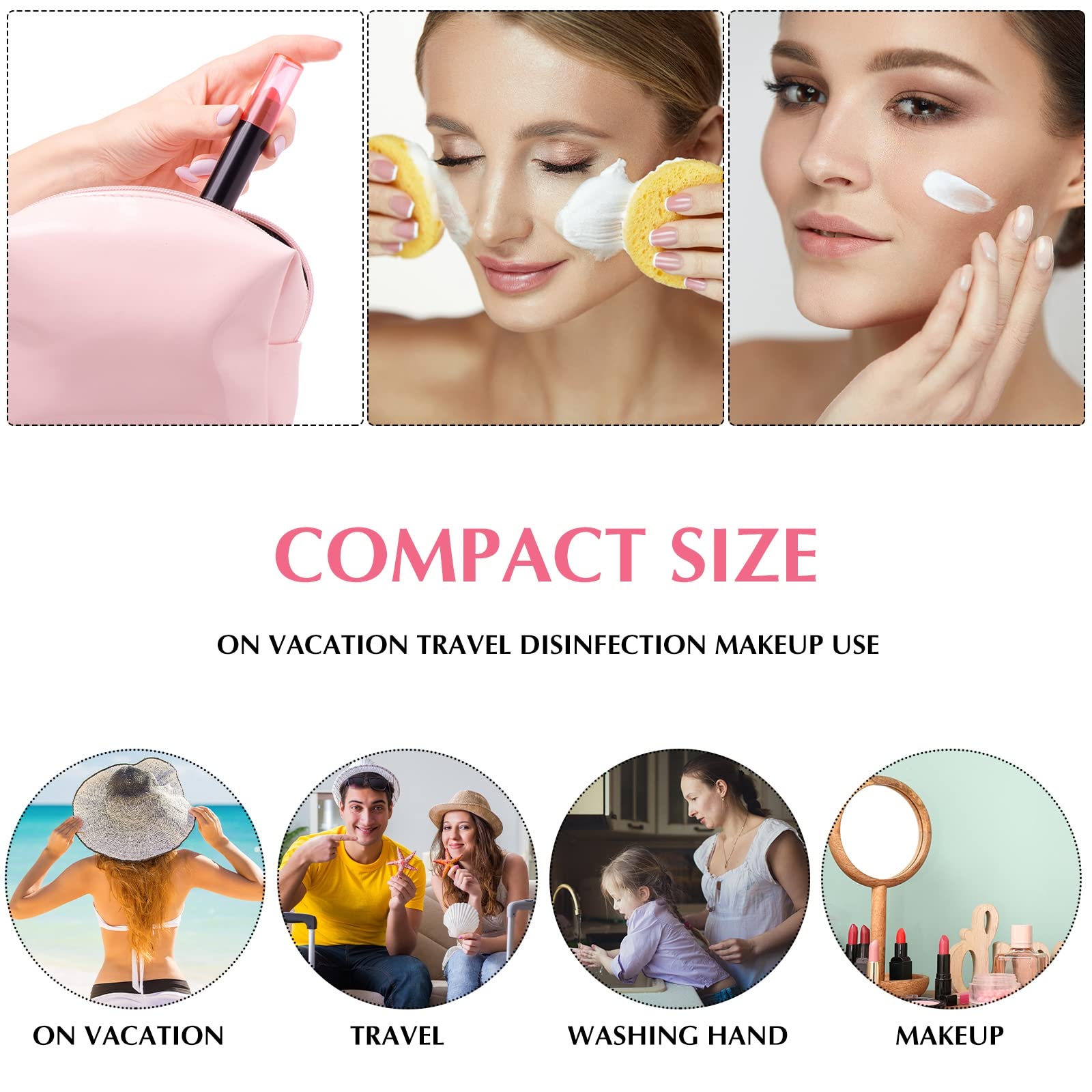 BBTO foam dispenser 30ml pack shows multipurpose uses for soaps and cosmetics.