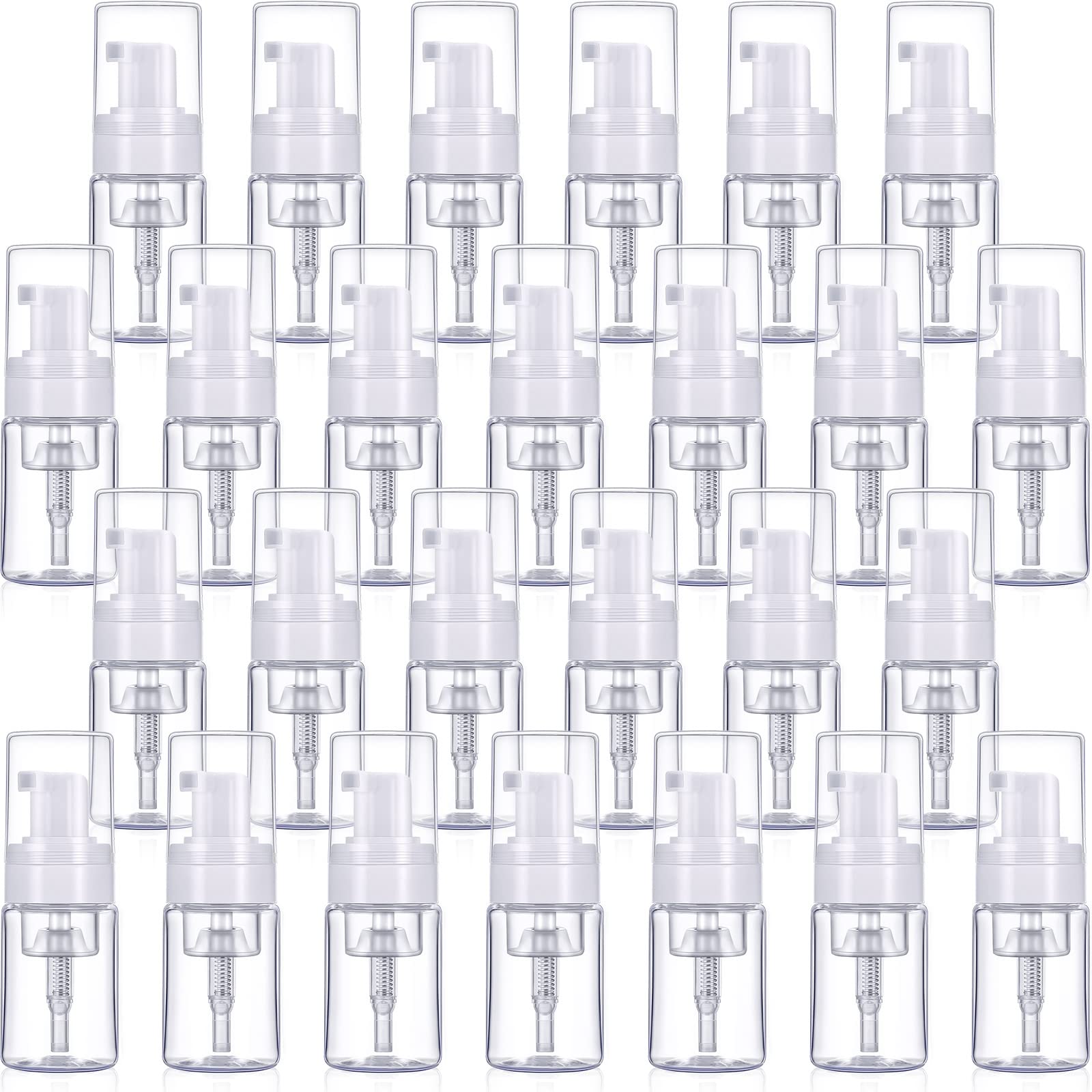 BBTO foam pump bottle 30ml clear view for easy liquid monitoring and portability.