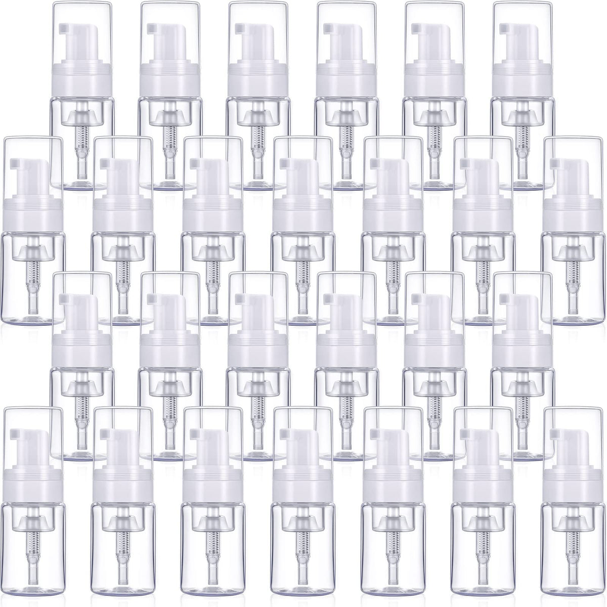 BBTO foam pump bottle 30ml clear view for easy liquid monitoring and portability.