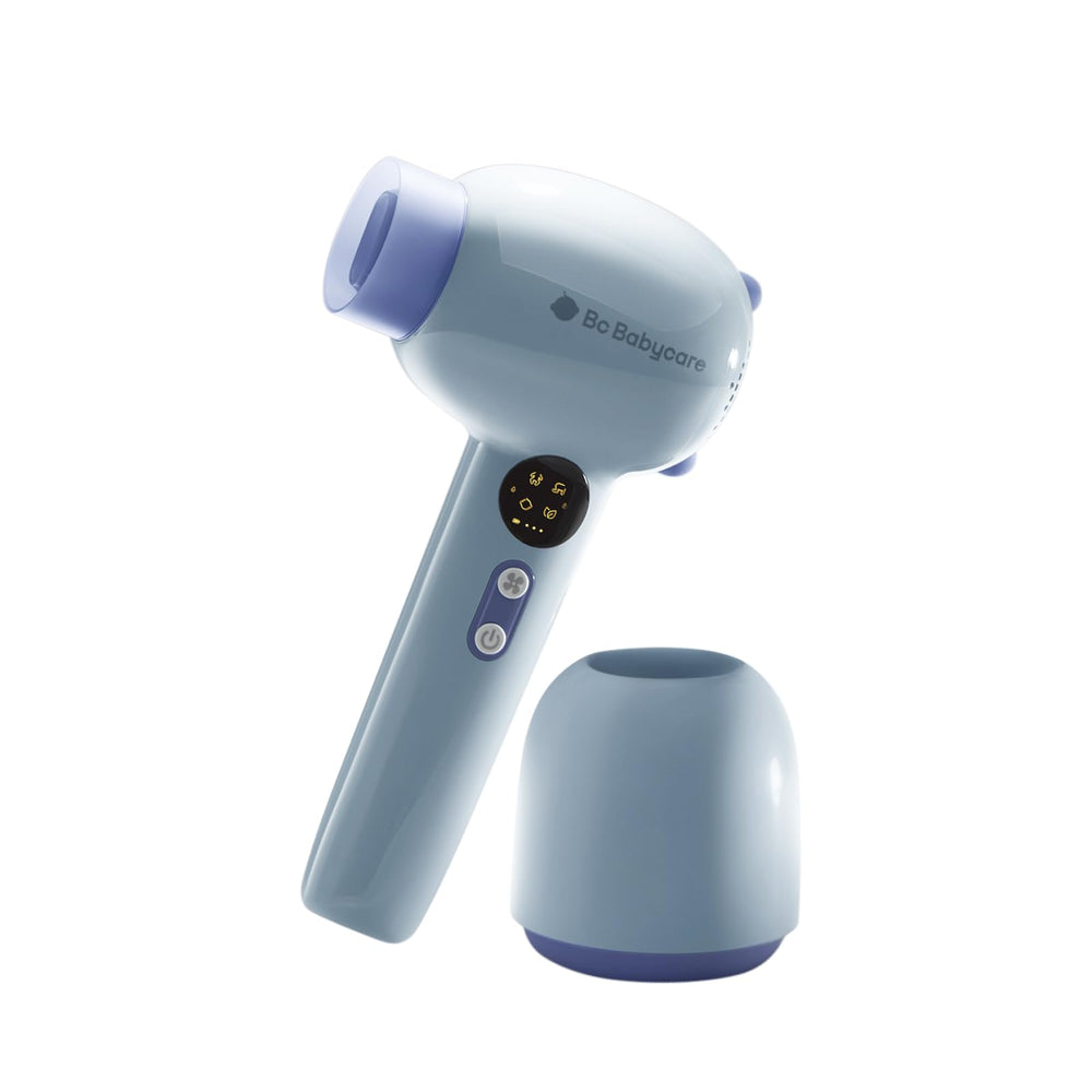 Bc Babycare Gentle Cordless Hair Dryer compact, on-the-go use for quick infant styling.