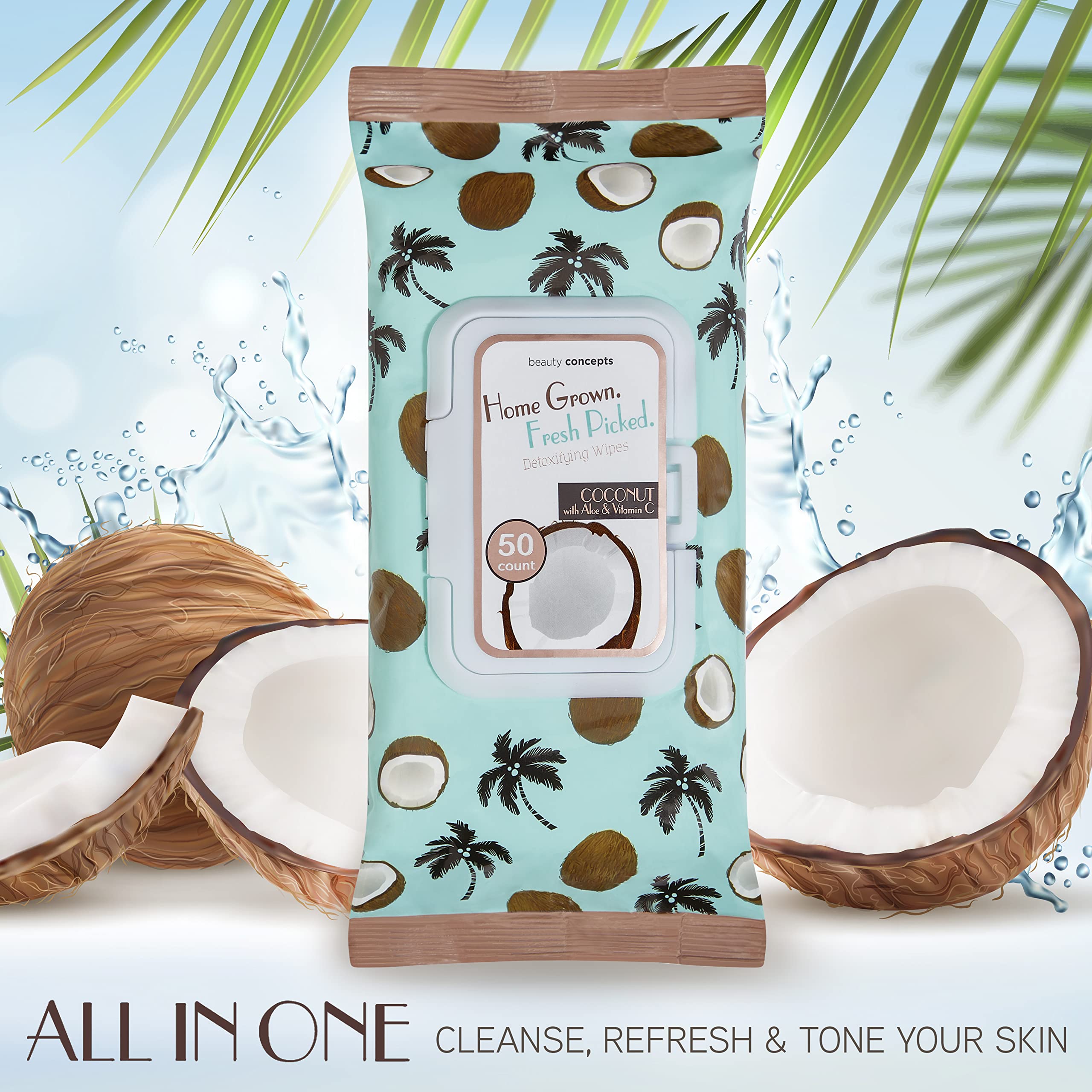 B.C Beauty Concepts coconut aloe vitamin C formula nourishes skin during cleansing