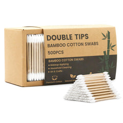 Bcowos pointed cotton swabs packaging with eco drawer box for sustainable storage.
