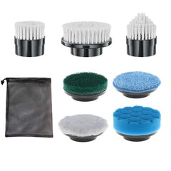 BCQDOL spin-scrubber large flat brush for heavy scrubbing on bathroom tiles and kitchen surfaces.