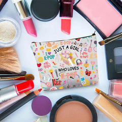 BDPWSS K-Pop makeup bag interior layout fits cosmetics and gadgets.