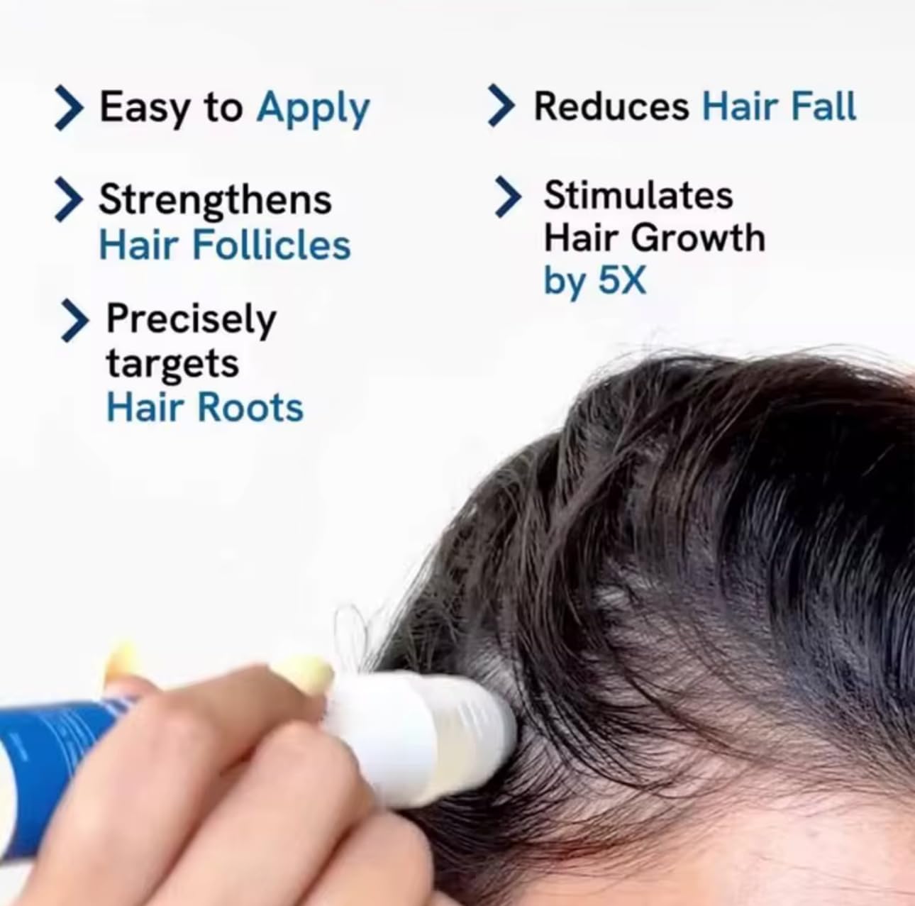 Be BodyWise Rosemary Hair Serum hair-shine after-use shows healthy glow