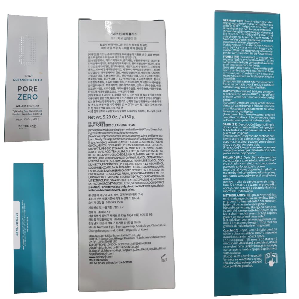 BE THE SKIN BHA+ Pore Zero foam showcases Korean heritage in modern skincare