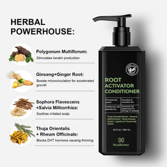 Beadlamey Root Activator Conditioner application on damp hair for smoother strands