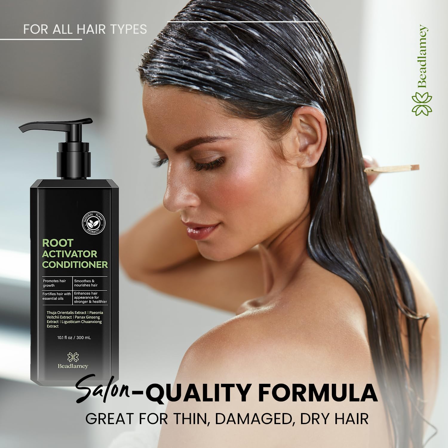 Beadlamey Root Activator Conditioner suitable for daily use without weighing hair down