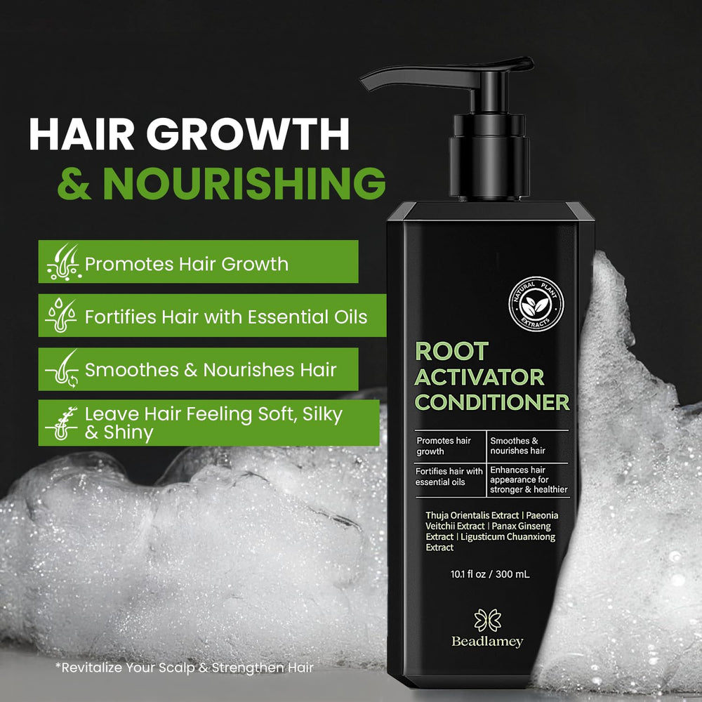 Beadlamey Root Activator Conditioner pump-dispense for easy, mess-free application
