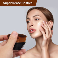 BEAHOT four-pack foundation brush flat-top travel kabuki nose-mouth detail for precision.