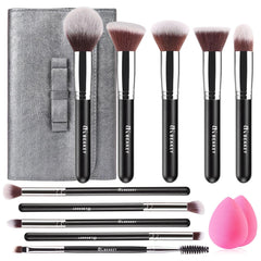 BEAKEY makeup brushes full kit with ergonomic handles for precise application