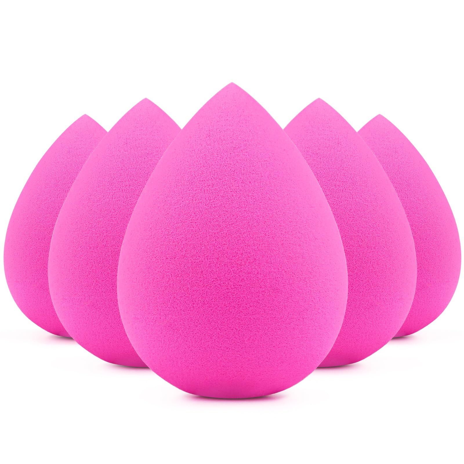 BEAKEY rose pink makeup sponge pack ready for flawless blending