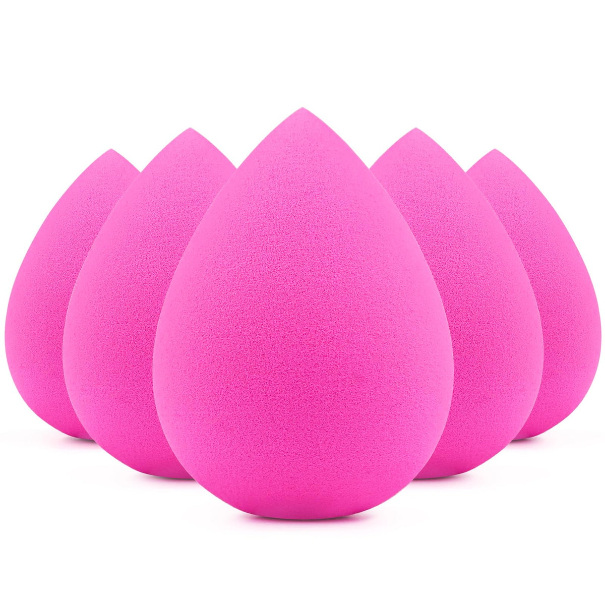 BEAKEY rose pink makeup sponge pack ready for flawless blending