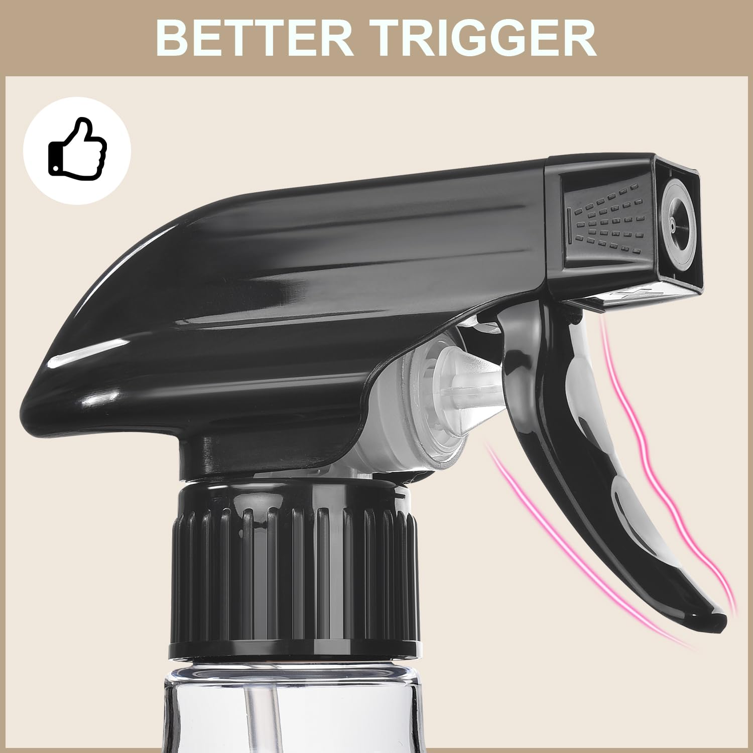 Bealee chemical-resistant plastic supports safe use with cleaners.