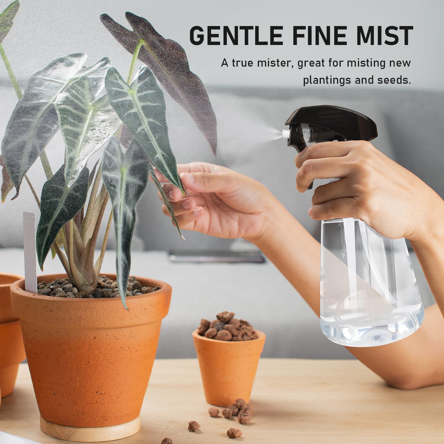 Bealee spray bottle ergonomic grip supports comfortable daily use for quick sprays.
