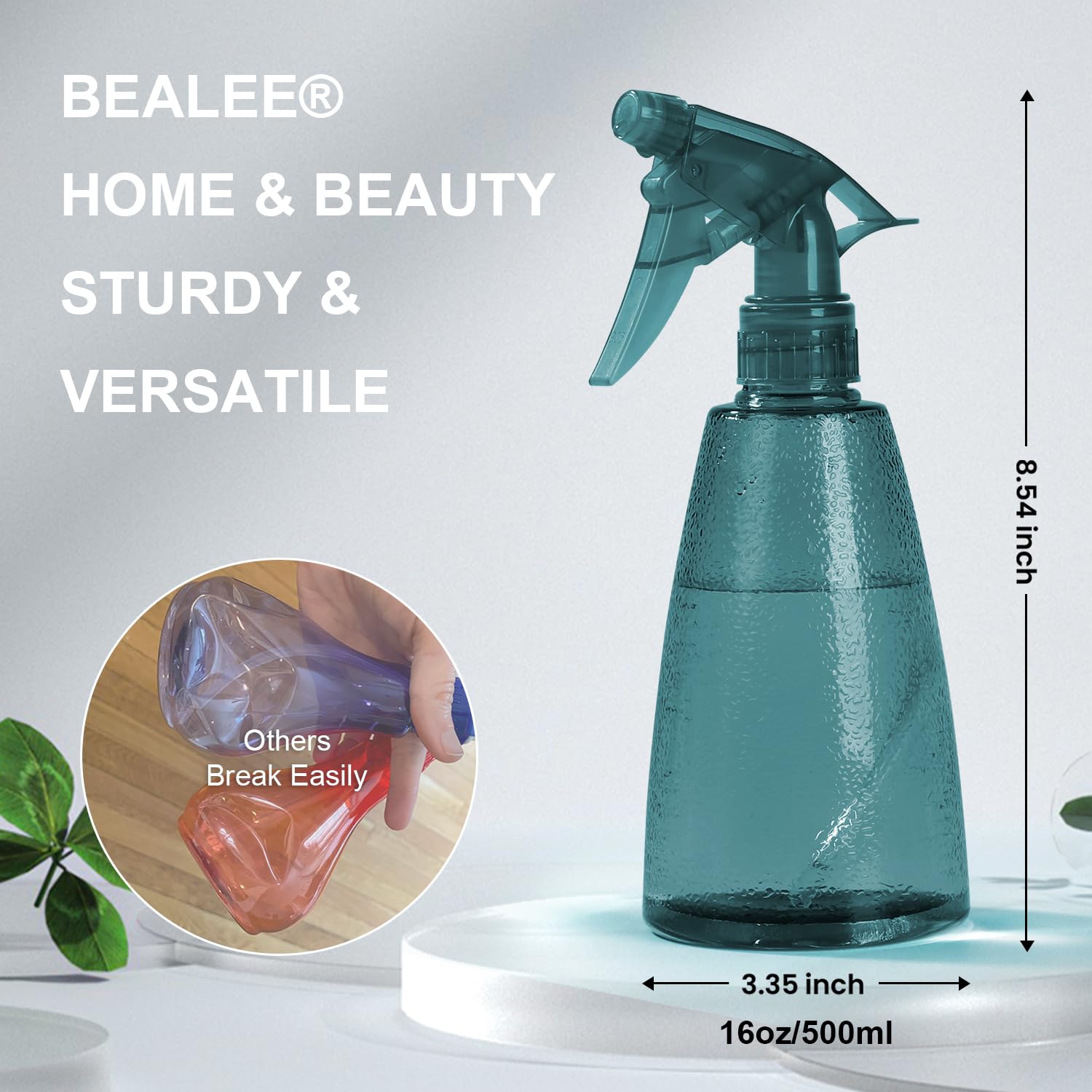 Bealee spray bottles gray front view for quick, mess-free tasks.