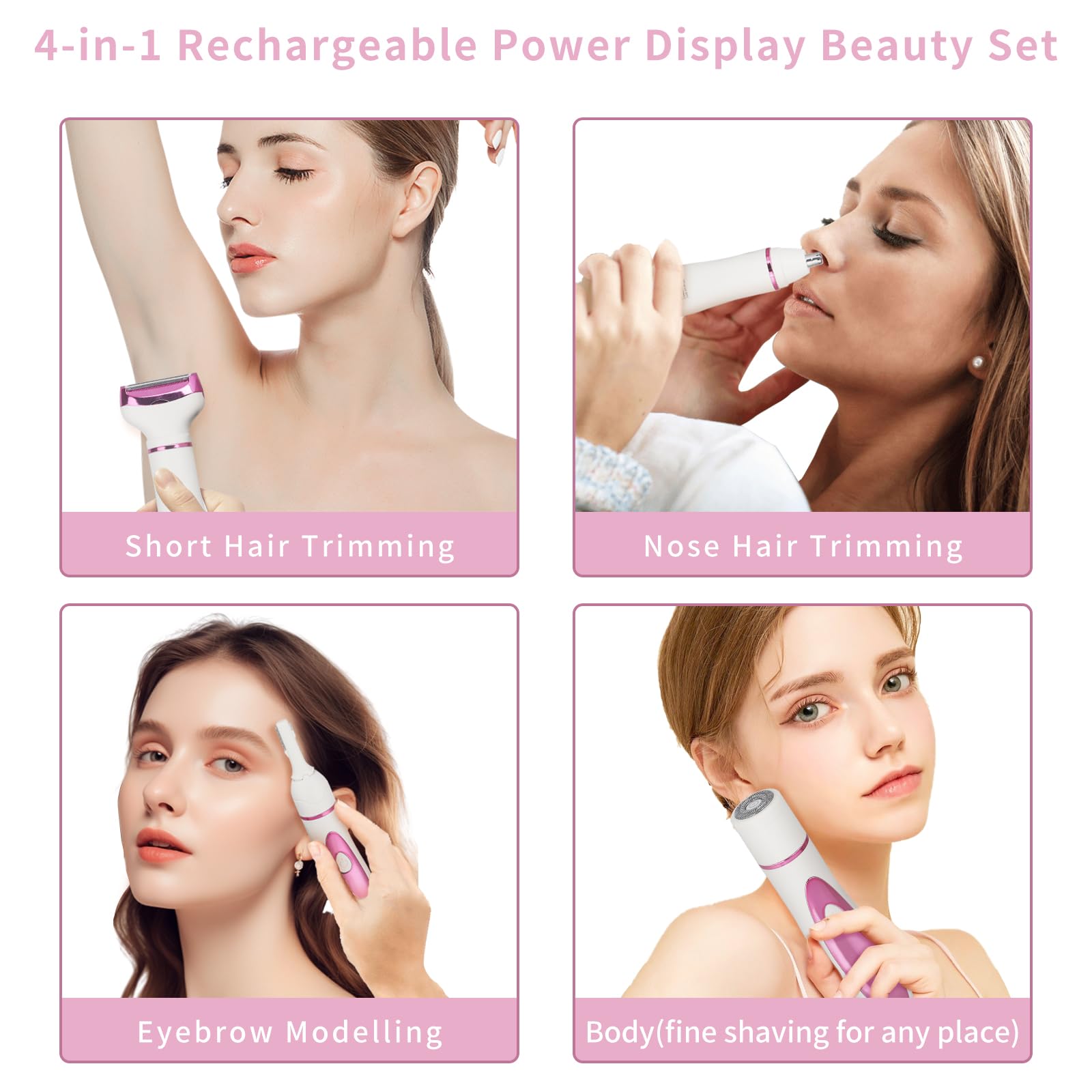 Beanify LED display shows battery level for ready grooming sessions.