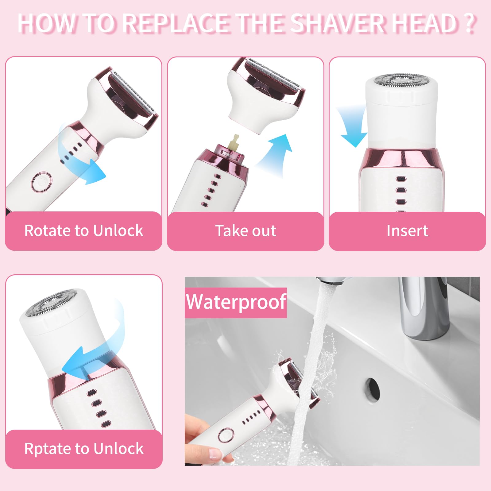 Beanify portable shaver with lightweight handle ideal for travel