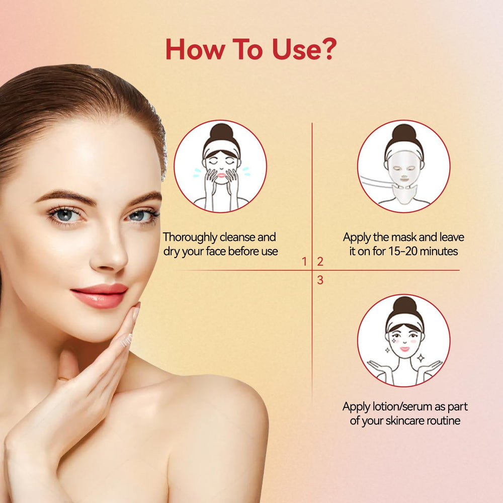 BeaRay LED face mask adjustable settings for a personalized routine.