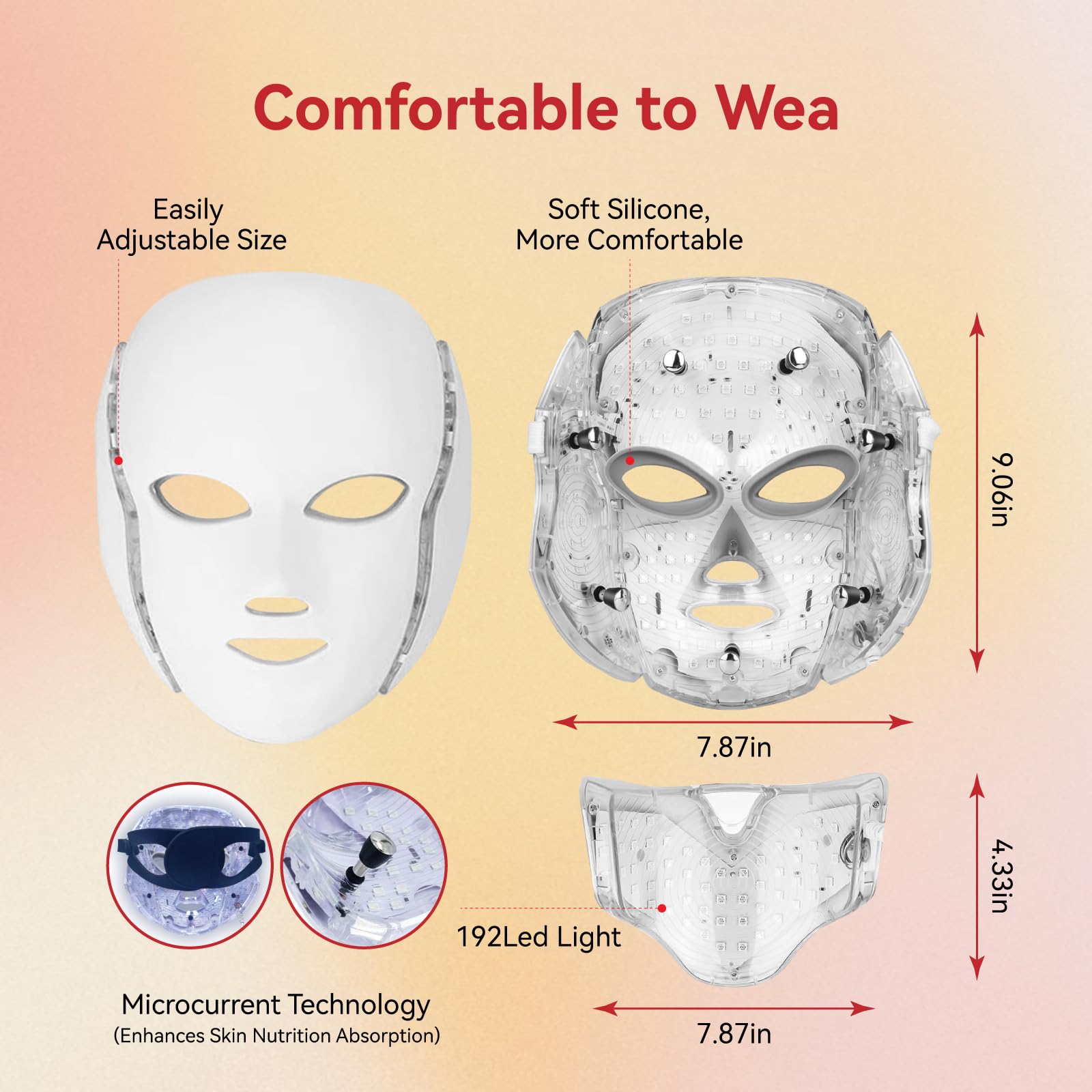 BeaRay LED face mask at home spa setup for easy treatment.